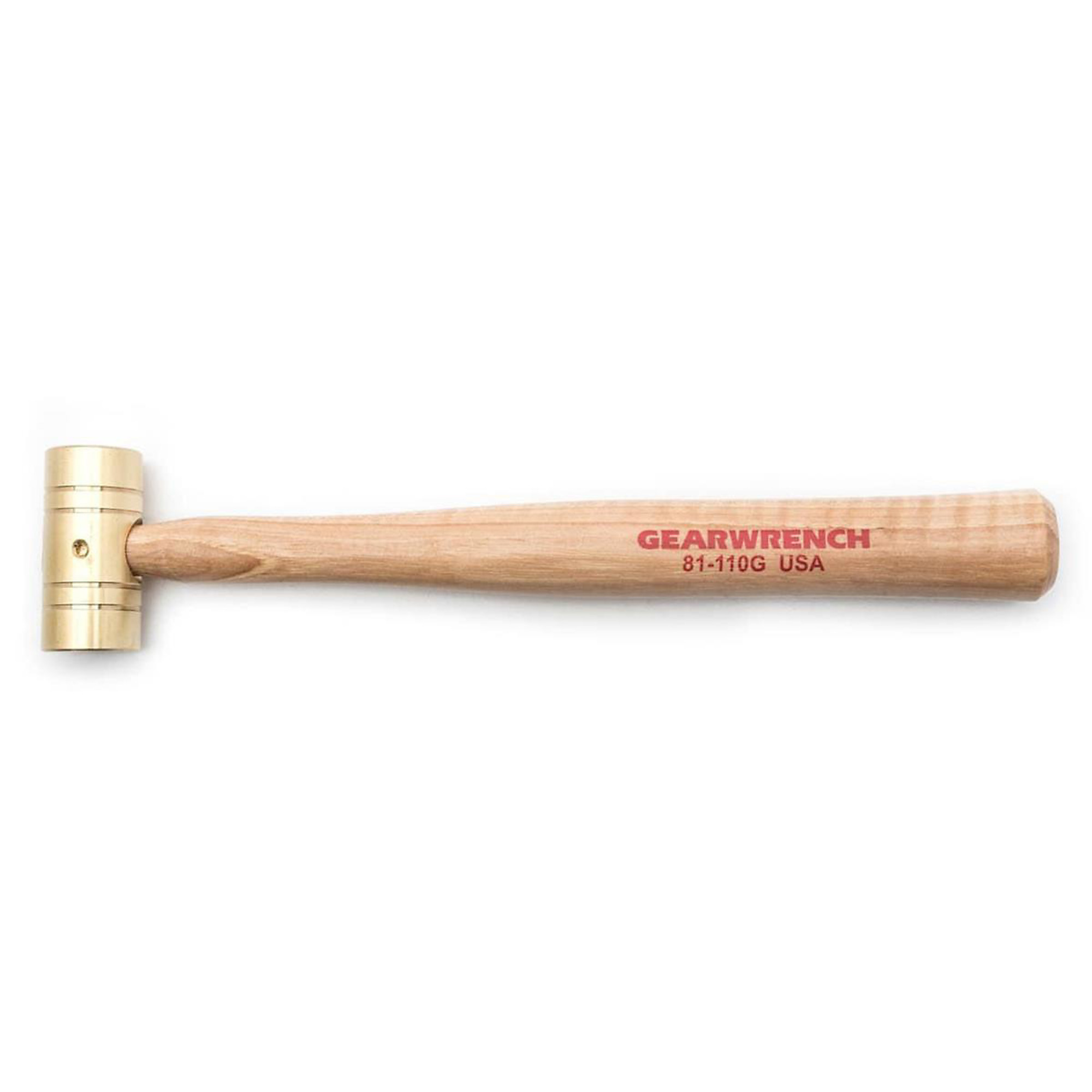 GearWrench Brass Hammer — 32 Oz., Hickory Handle, Model# KDT81-112G